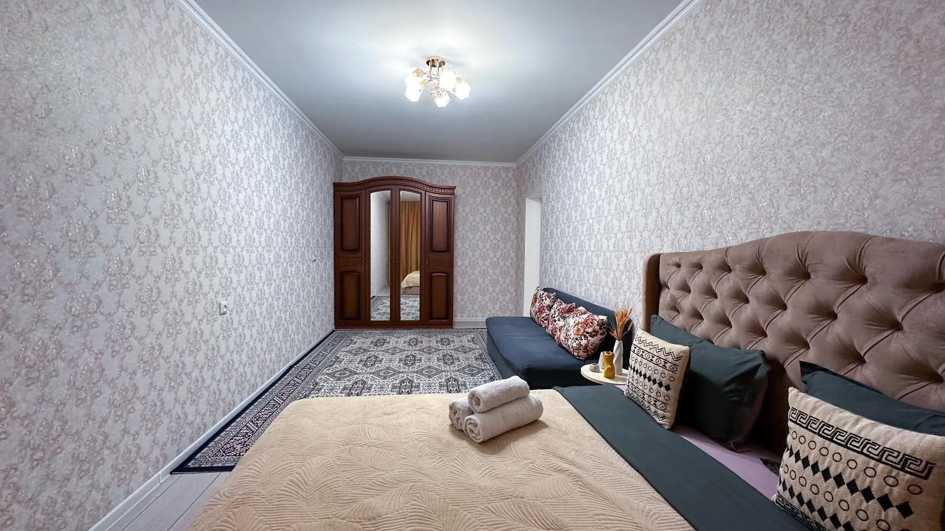 Уютная Квартира Для 6-Х В 10 Мин От Mega Park Almaty Apartment